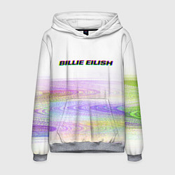 Мужская толстовка BILLIE EILISH: White Glitch