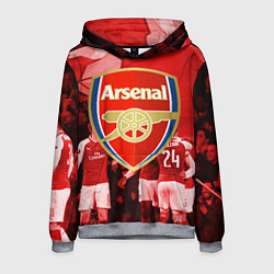 Толстовка-худи мужская Arsenal, цвет: 3D-меланж