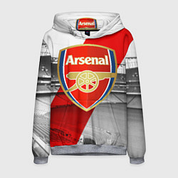 Толстовка-худи мужская Arsenal, цвет: 3D-меланж