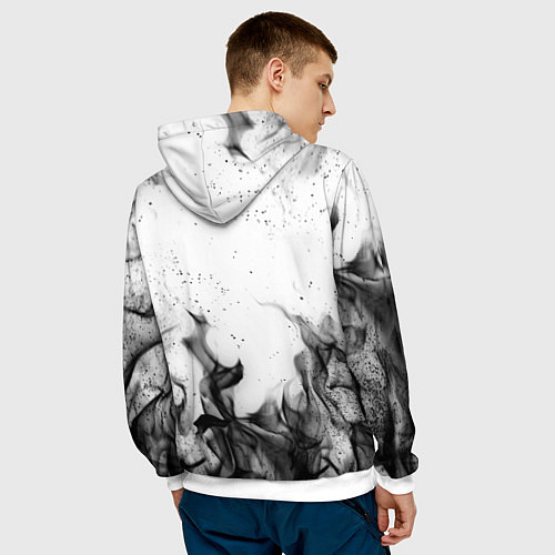 Мужская толстовка СЕКТОР ГАЗА / 3D-Белый – фото 4