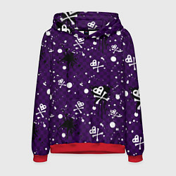 Мужская толстовка Эмо 2007 фиолетовый фон