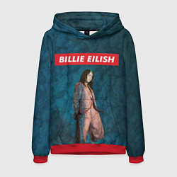 Толстовка-худи мужская BILLIE EILISH, цвет: 3D-красный