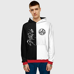 Толстовка-худи мужская Stray Kids, цвет: 3D-красный — фото 2