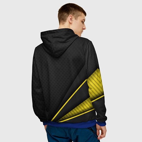 Мужская толстовка Mass Effect N7 / 3D-Синий – фото 4