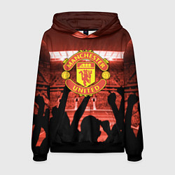 Толстовка-худи мужская Manchester United, цвет: 3D-черный