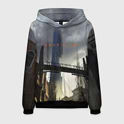 Толстовка-худи мужская HALF LIFE, цвет: 3D-черный