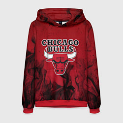 Толстовка-худи мужская CHICAGO BULLS, цвет: 3D-красный