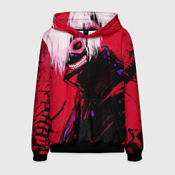 Толстовка-худи мужская Токийский Гуль, цвет: 3D-черный
