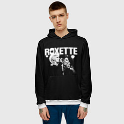Толстовка-худи мужская Roxette, цвет: 3D-белый — фото 2
