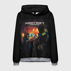 Толстовка-худи мужская MINECRAFT, цвет: 3D-меланж