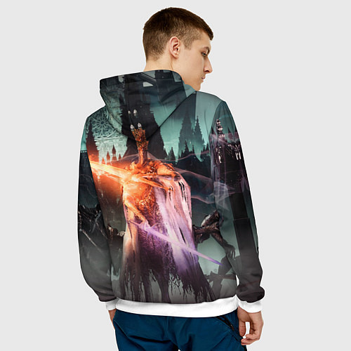 Мужская толстовка Dark Souls 3 Pontiff Sulyvahn / 3D-Белый – фото 4