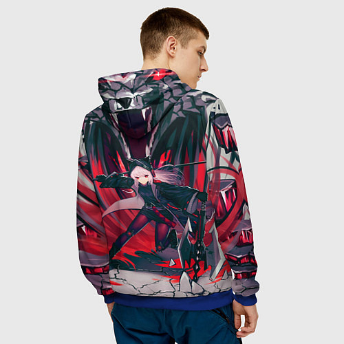 Мужская толстовка Arknights art / 3D-Синий – фото 4