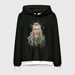 Толстовка-худи мужская Billie Eilish Black Art, цвет: 3D-белый