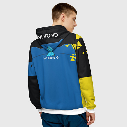 Мужская толстовка Detroit:become / 3D-Белый – фото 4