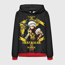 Толстовка-худи мужская One Piece Trafalgar Water, цвет: 3D-красный