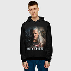 Толстовка-худи мужская THE WITCHER, цвет: 3D-черный — фото 2