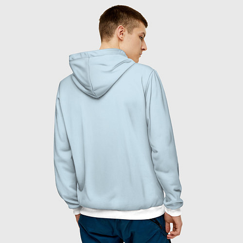 Мужская толстовка Мой сосед Тоторо / 3D-Белый – фото 4