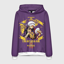 Толстовка-худи мужская One Piece Trafalgar, цвет: 3D-белый