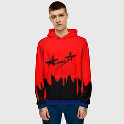 Толстовка-худи мужская АлисА, цвет: 3D-синий — фото 2