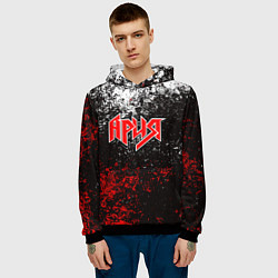 Толстовка-худи мужская АРИЯ, цвет: 3D-черный — фото 2