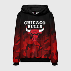 Толстовка-худи мужская CHICAGO BULLS, цвет: 3D-черный