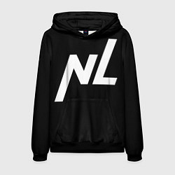 Толстовка-худи мужская NL logo, цвет: 3D-черный