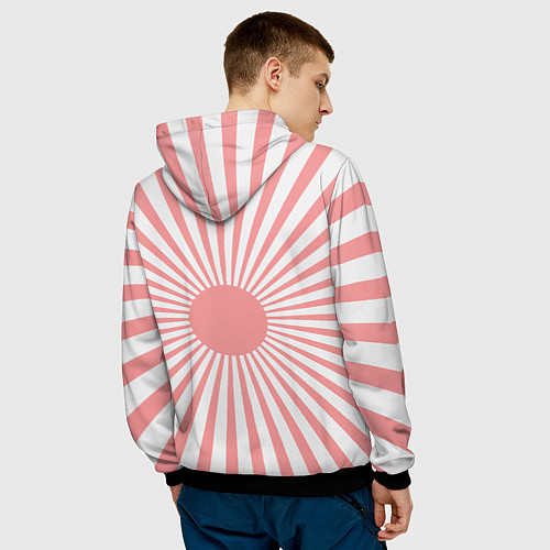 Мужская толстовка Убийца розового солнца / 3D-Черный – фото 4