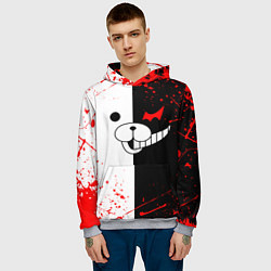 Толстовка-худи мужская MONOKUMA, цвет: 3D-меланж — фото 2