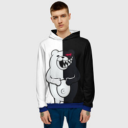 Толстовка-худи мужская MONOKUMA, цвет: 3D-синий — фото 2