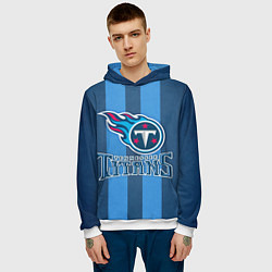 Толстовка-худи мужская Tennessee Titans, цвет: 3D-белый — фото 2