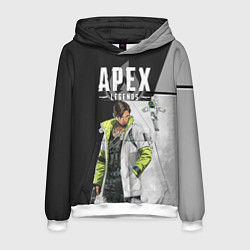 Толстовка-худи мужская Apex Legends, цвет: 3D-белый