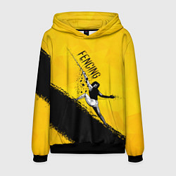 Толстовка-худи мужская Fencing, цвет: 3D-черный