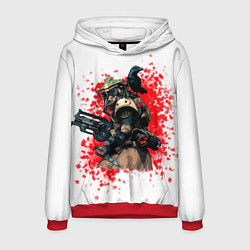 Мужская толстовка Bloodhound 3D White