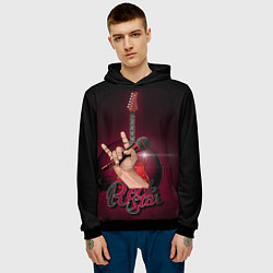 Толстовка-худи мужская Rock Star, цвет: 3D-черный — фото 2