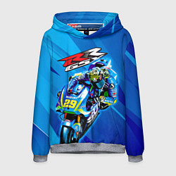 Толстовка-худи мужская Suzuki MotoGP, цвет: 3D-меланж