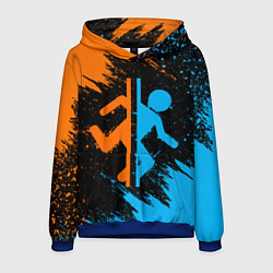 Толстовка-худи мужская PORTAL, цвет: 3D-синий