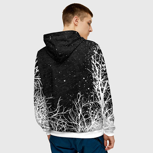 Мужская толстовка ВЕДЬМАК / 3D-Белый – фото 4