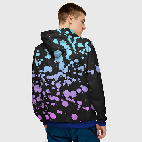 Мужская толстовка Fortnite LLAMA / 3D-Синий – фото 4