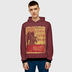 Толстовка-худи мужская Cthulhu, цвет: 3D-черный — фото 2