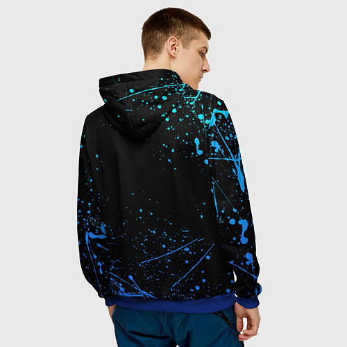 Мужская толстовка UNDERTALE / 3D-Синий – фото 4