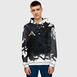 Толстовка-худи мужская Ark Survival Evolved, цвет: 3D-белый — фото 2