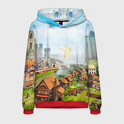 Толстовка-худи мужская ГЕРОИ МЕЧА И МАГИИ, цвет: 3D-красный