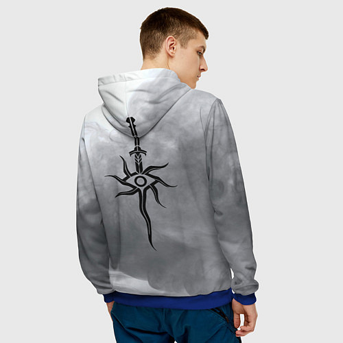 Мужская толстовка Dragon Age / 3D-Синий – фото 4