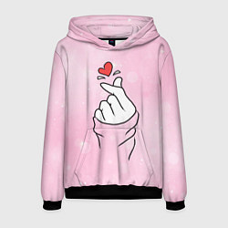 Мужская толстовка Сердечко пальцами