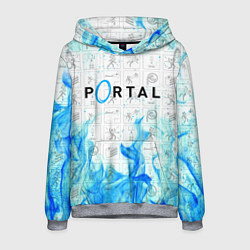 Толстовка-худи мужская PORTAL, цвет: 3D-меланж