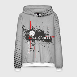 Толстовка-худи мужская Handball, цвет: 3D-белый