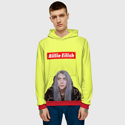 Толстовка-худи мужская BILLIE EILISH, цвет: 3D-красный — фото 2