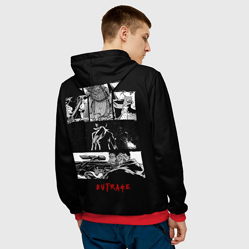 Мужская толстовка ??6 спина / 3D-Красный – фото 4