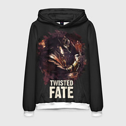 Толстовка-худи мужская Twisted Fate, цвет: 3D-белый