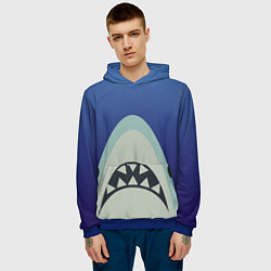 Толстовка-худи мужская IKEA Shark, цвет: 3D-синий — фото 2